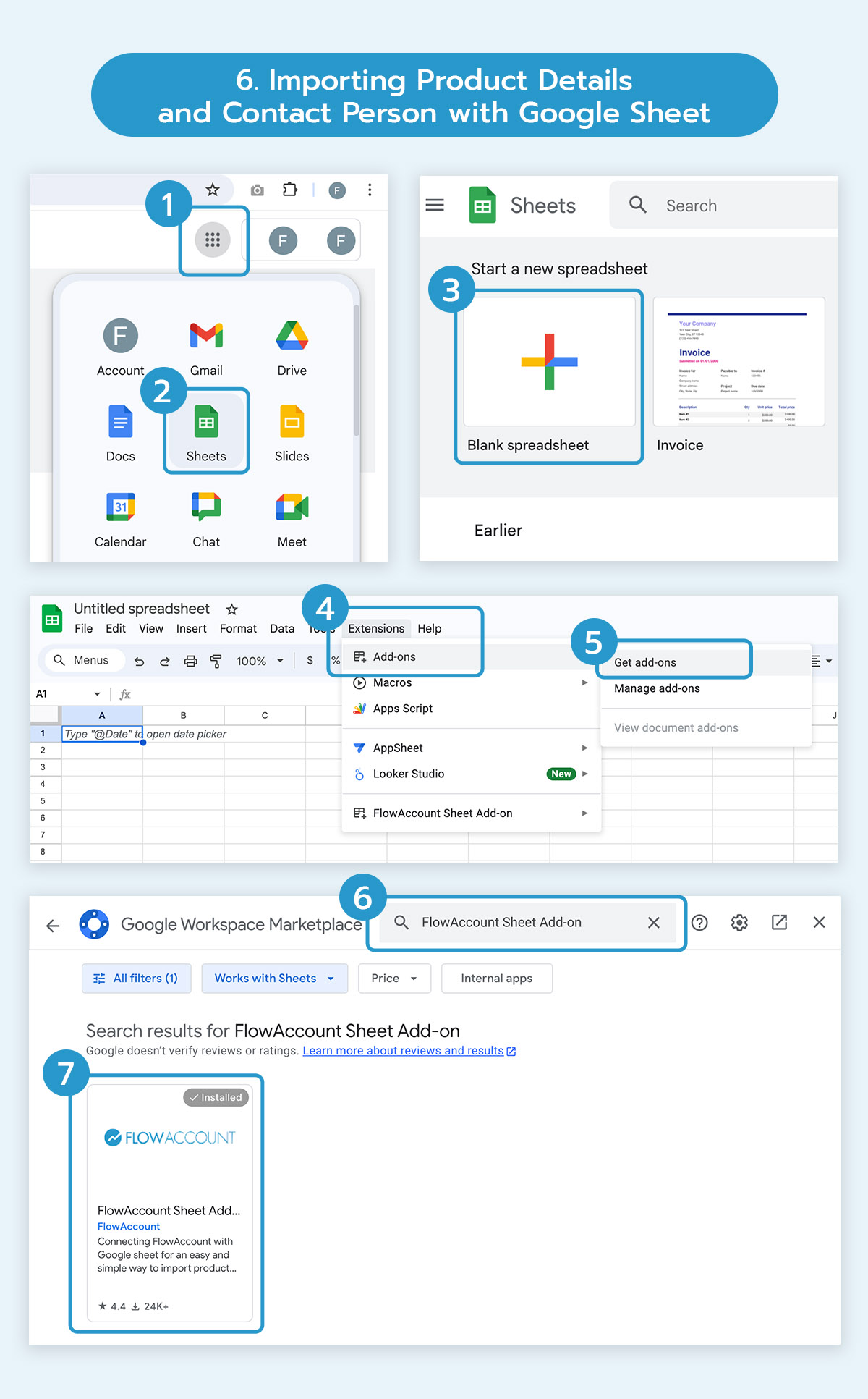 Importing Product Details and Contact