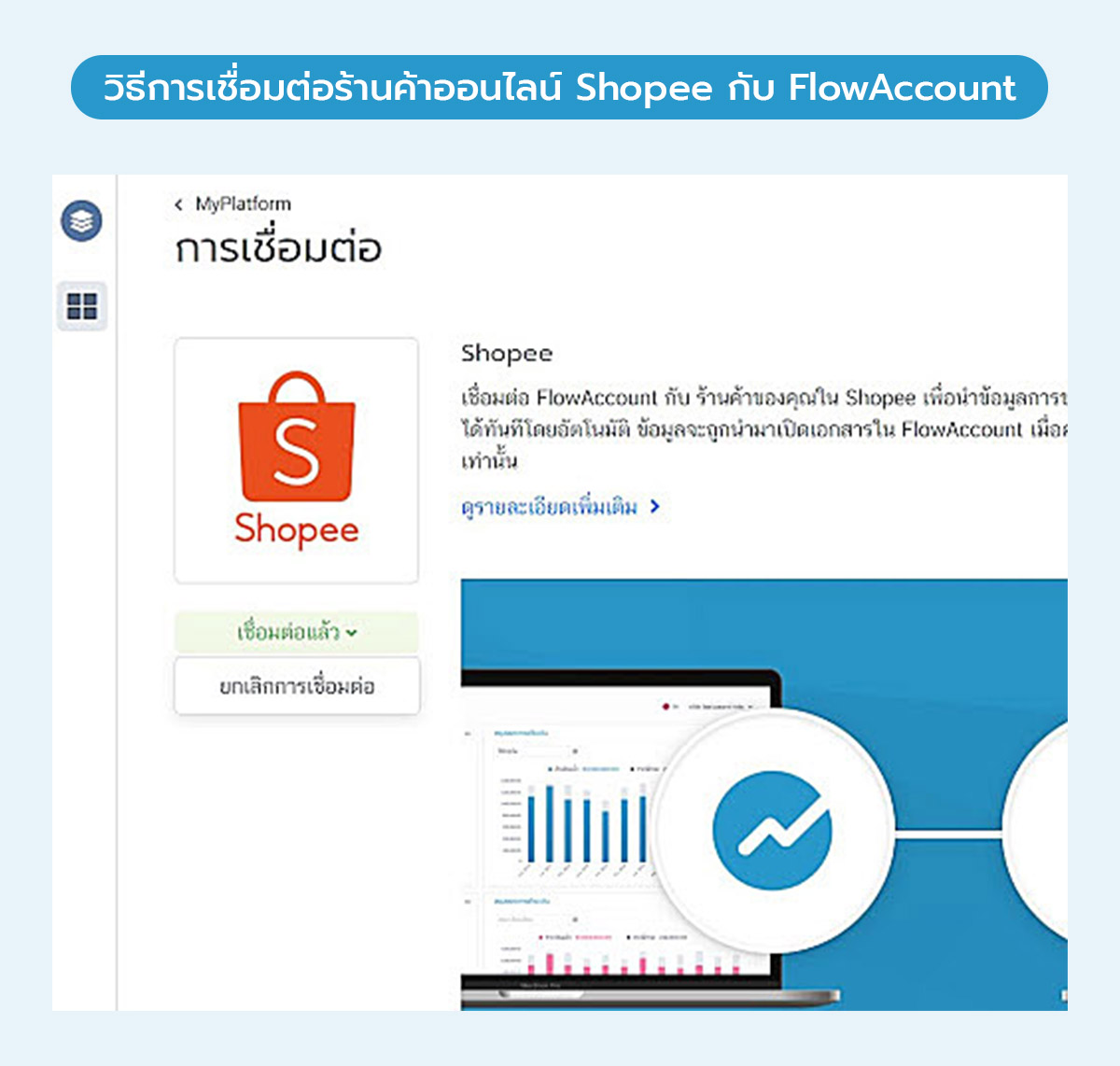 เชื่อมต่อร้านค้าออนไลน์ Shopee กับ FlowAccount