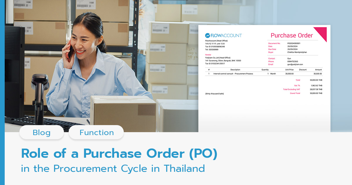 Role of a Purchase Order (PO) in the Procurement Cycle in Thailand